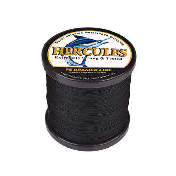 500M 547Yds Black 10lb-300lb HERCULES PE braid Fishing Line 8 Strands HERCULES